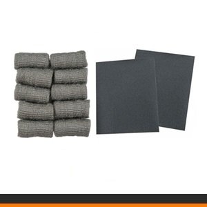 Papel lija, lana y accesorios de lijar