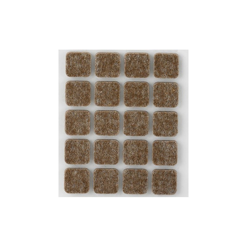 FIELTRO ADHESIVO PATA MUEBLE MARRON  17 X 17 MM 4004-4- 000