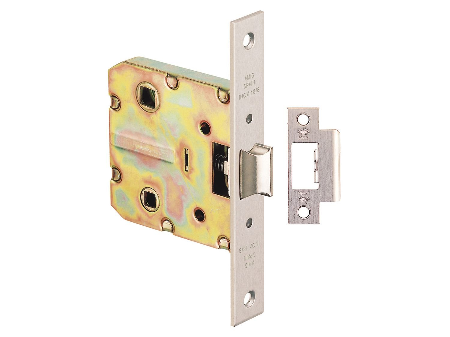 PICAPORTE REVERSIBLE RECTO 2100-45 CUERO 12600