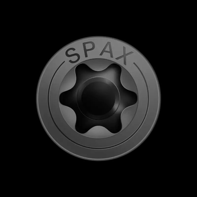 TORNILLO SPAX C/AV NEGRO 3,5X20 T20 200U