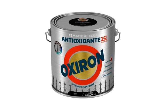 ESMALTE ANTIOXIDANTE AGUA OXIRON LISO BRILLANTE 2,5 L NEGRO 01H456725/5805983