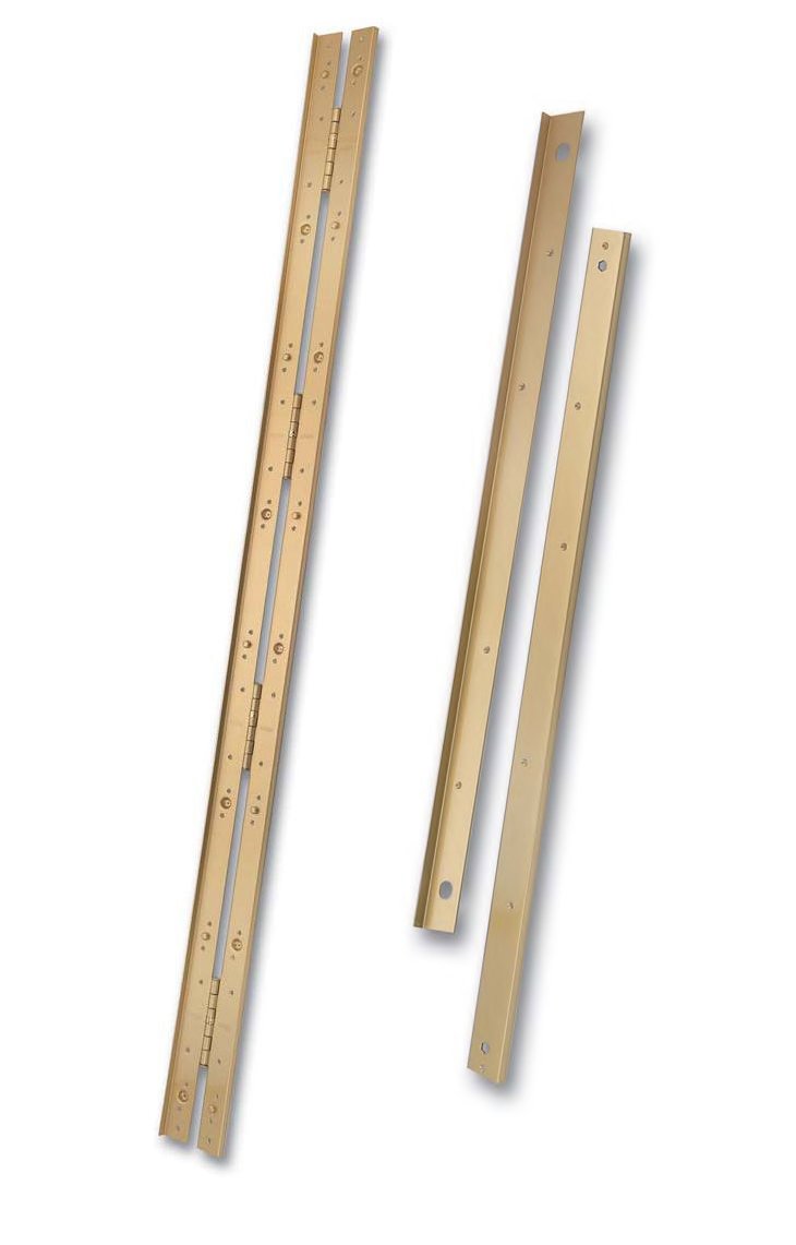 CERRADURA SEGURIDAD EMBUTIR 3 PUNTOS (CONJUNTO) 2000B-3Z/50-DS15/70C-I LARGO 45 ALUM. ESMALTAD ORO 1