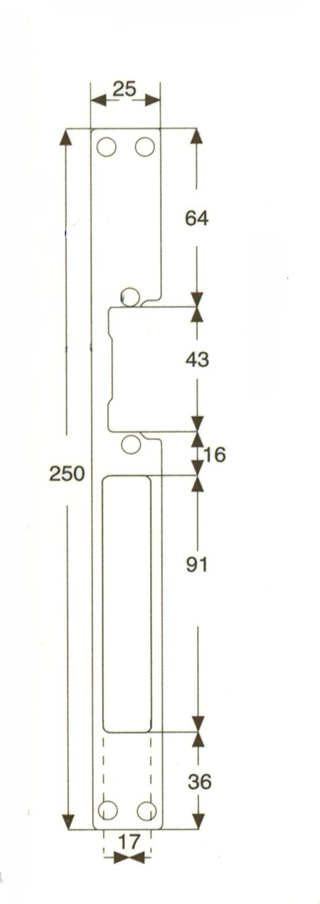 FRONTAL CIERRE ELECTRICO ACERO INOX 907-X 907X