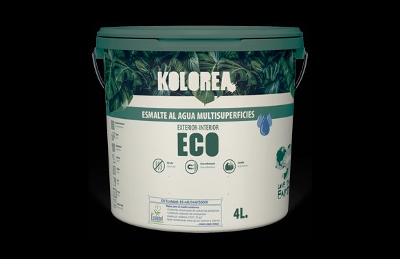 ESMALTE AL AGUA ECO SATINADO 750 ML NEGRO KES-02-750ML/06134