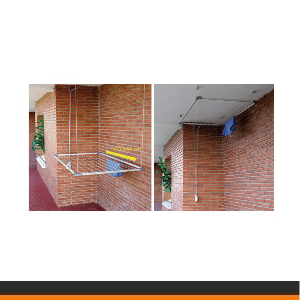 Tendederos fijos de techo y avin
