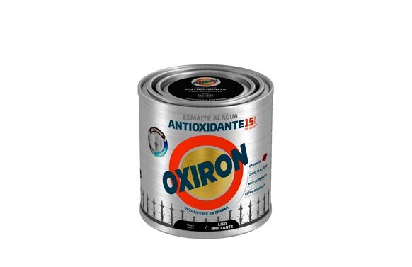 ESMALTE ANTIOXIDANTE AGUA OXIRON LISO BRILLANTE 250 ML NEGRO 01H456714/5699073