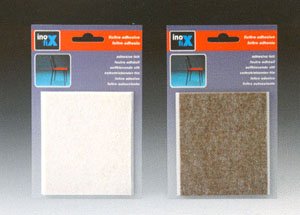 FIELTRO ADHESIVO PATA MUEBLE BLANCO 100 X 85 MM 4008-2- 000