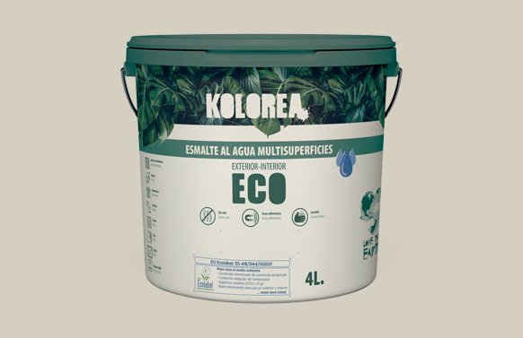 ESMALTE AL AGUA ECO SATINADO 750 ML PIEDRA KES-05-750ML/06140