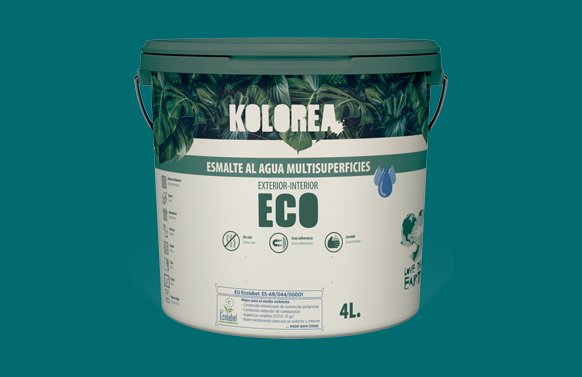 ESMALTE AL AGUA ECO SATINADO 250 ML VERDE JADE KES-16-250ML/06163
