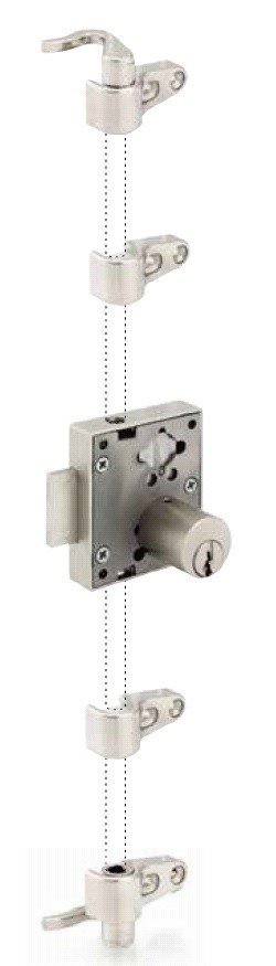 CERRADURA MUEBLE CORREDERA C901 L22MM NIQUEL C901.009NM