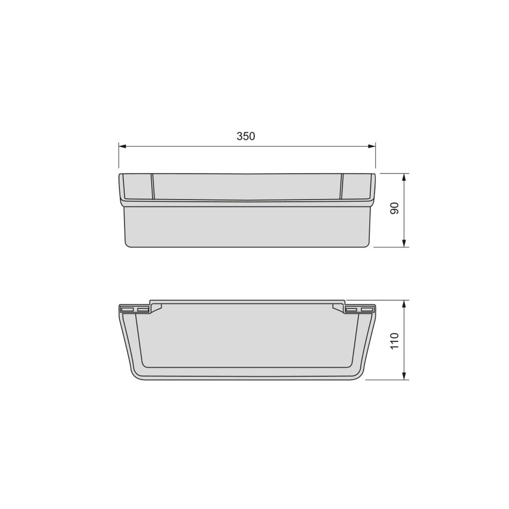 SAFATA AUXILIAR 350MM BLANCA 8930315