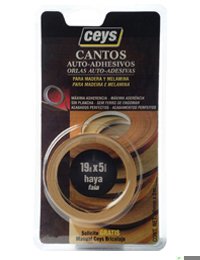 CANTO ADHESIVO PARA MADERA 5 M X 19 MM SAPELI 850402