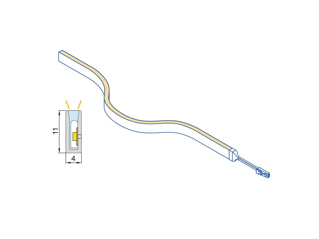 TIRA NEONLYNX 7.6W 1008MM 5206020 2700K