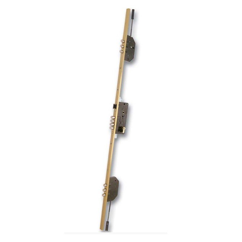 CERRADURA SEGURIDAD EMBUTIR 3 PUNTOS 2010-3/50-DS15/70D CORTO ESMALTADO ORO 1844510
