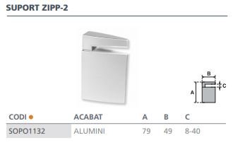 SOPORTE ZIPP-2 RF.6261525 ALUMIN (UND)