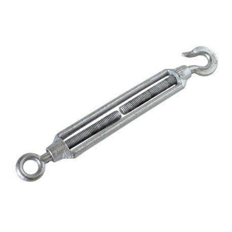 TENSOR GALVANIZADO GANCHO ANILLA 1/4 M6 25UDS 101014