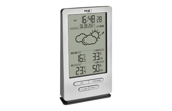 ESTACION METEOROLOGICA INALAMBRICA CON TRES SENSORES 35.1162.54