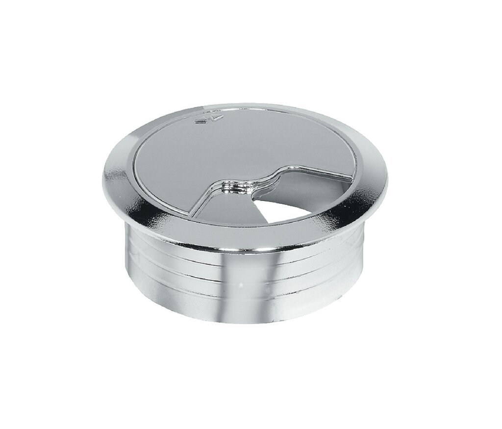 TAPA PASACABLES ORDEN 60MM CROMO BRILLO
