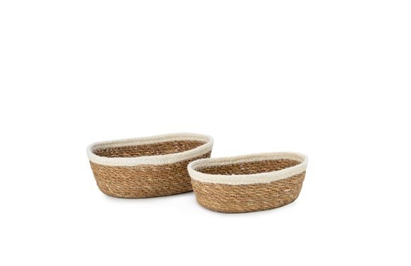 CESTA PAN YUTE/ALGODON SET 2U AX70193