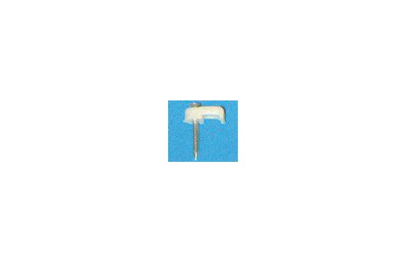 GRAPA CABLE TELEFONO BLANCA 10 UNIDADES 5 X 2 MM 2297