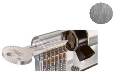 CILINDRO T60 LEVA LARGA 40-40 NIQUEL, 5 LLAVES T6554040N