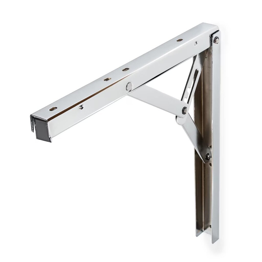ESCUADRA PLEGABLE REFORZADA CROMADA 2 POSICIONES 50 X 50 CM 614