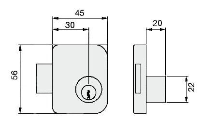 PANY P/MOBLES 1130-20 CGE CROMO