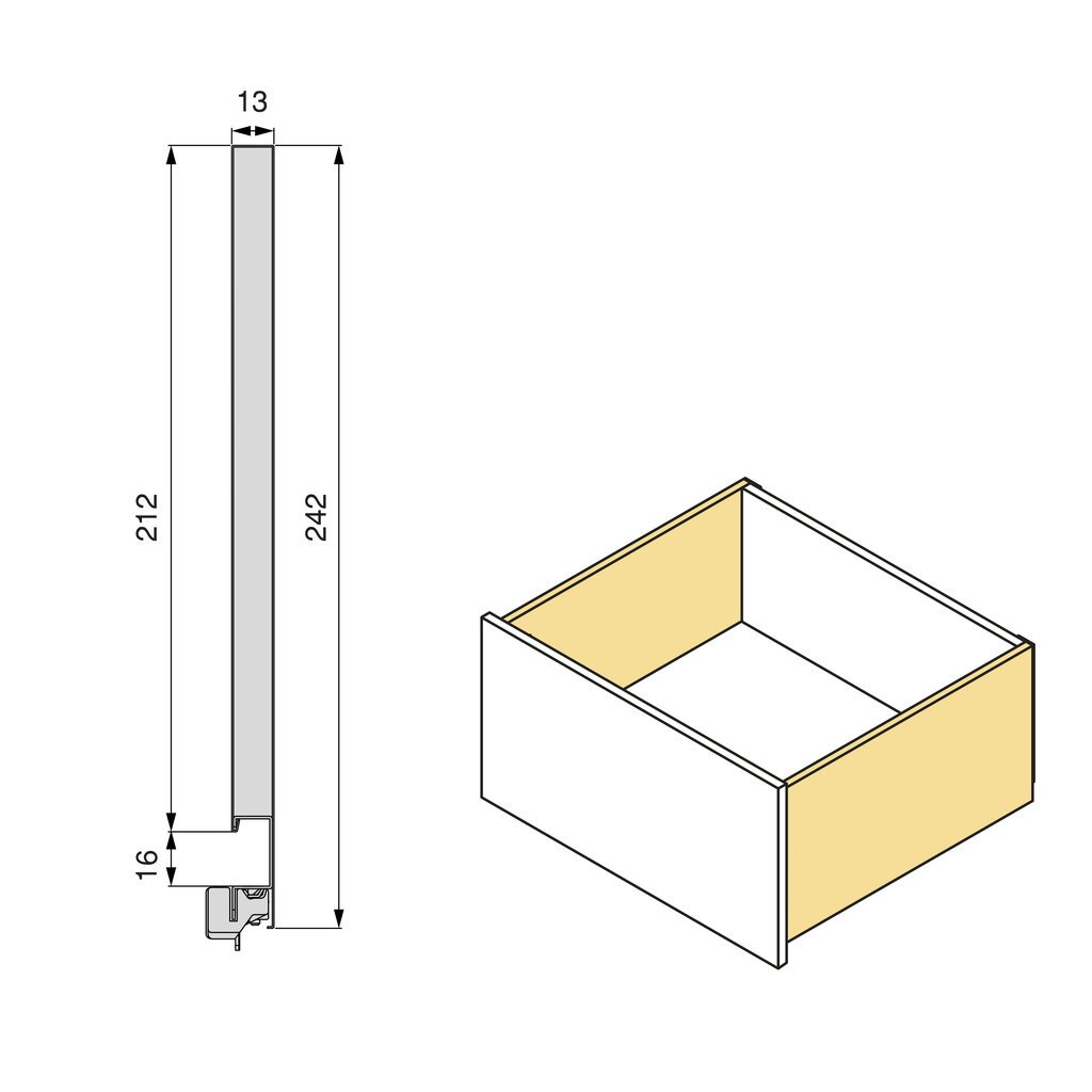 GUIA CAJON VERTEX 3D BL 242x450 3179312