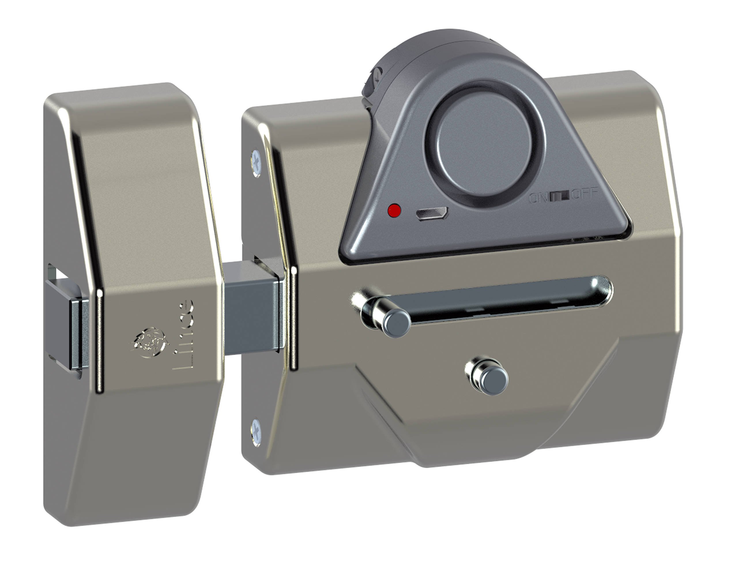 CERROJO ALTA SEGURIDAD 7930RSA CON ALARMA, REFORZADO CROMO MATE 7930RSA-CM