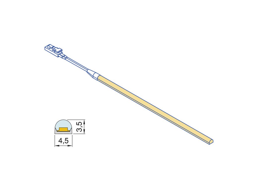 TIRA LED MINI SOBR 7,2W/M 5004MM 5229520