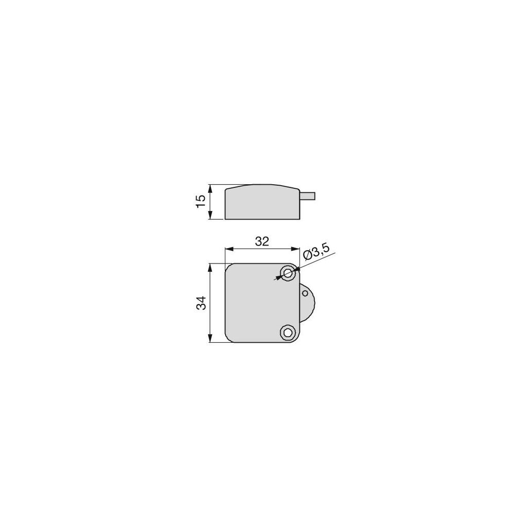 INTERRUPTOR P/PUERTA BL 9642415 - BLANCO