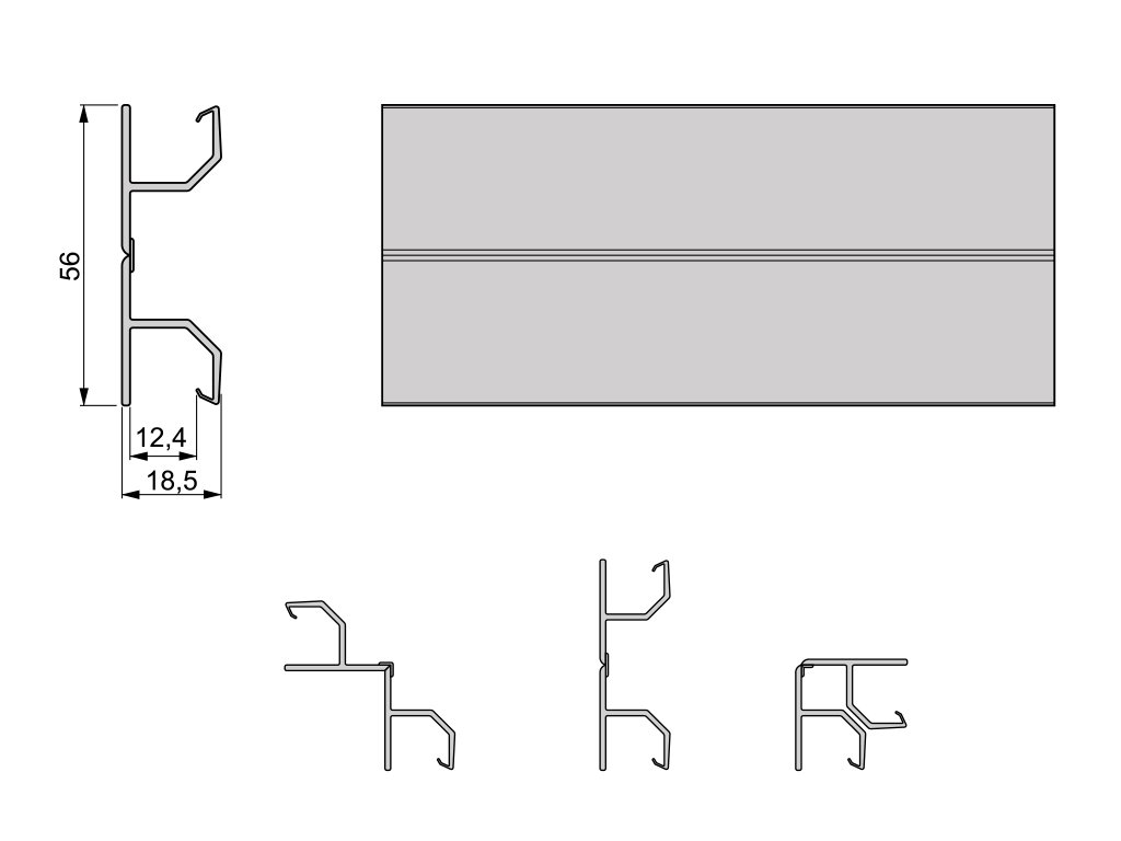 UNIO RACO FLEX.165MM PVC/ALUM.