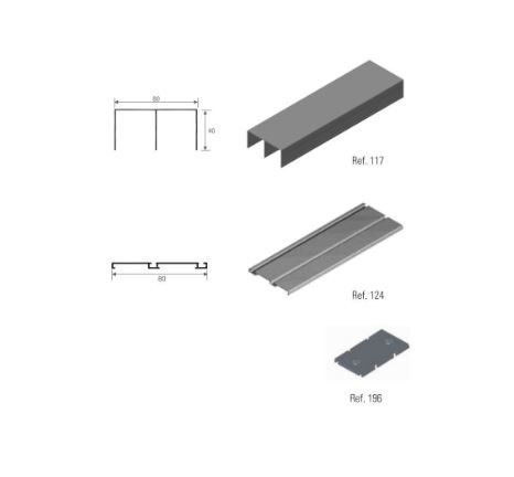 GUIA KIT GS80-GI80 BLANCO MATE 9003 3MTS