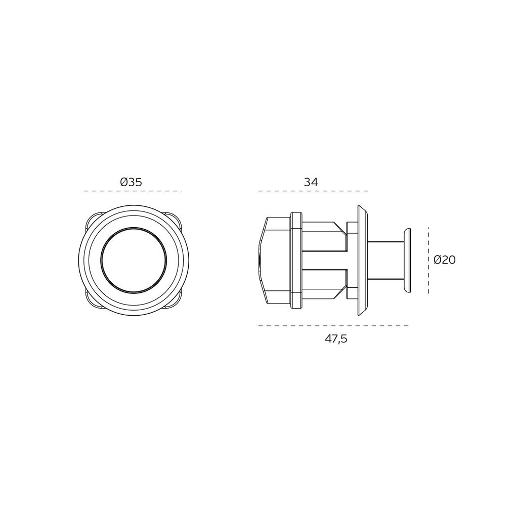 POMO RETRACTABLE IN22191B NEGRO 9005