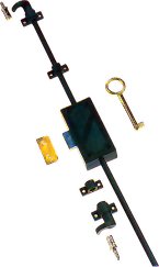 CERRADURA FALLEBA PLASTICO S/ACCESORIOS NI VARILLA 1505 BLANCA LLAVE ZAMAC A42 1505/1959+9000/1993