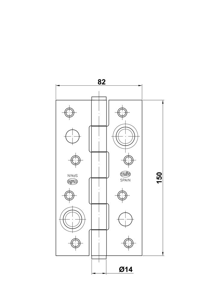 BISAGRA 565 -150X80 NIQUEL SAT ANT.PALA