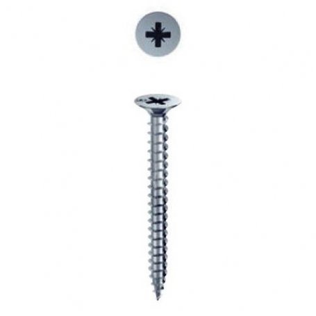 TIRAFONDO CINCADO CABEZA PLANA RA72 3,5 X 40 MM 9354072