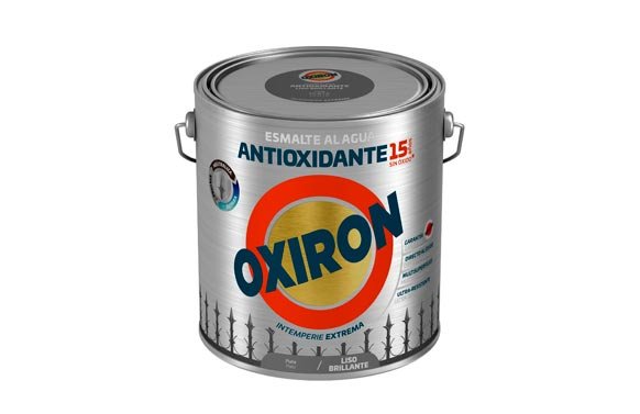 ESMALTE ANTIOXIDANTE AGUA OXIRON LISO BRILLANTE 2,5 L PLATA 01H452025/5805965