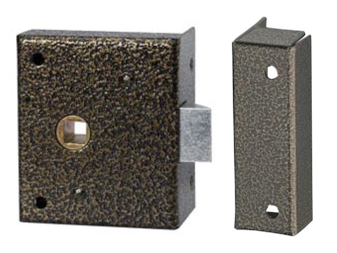 PICAPORTE 812 SOBREPONER 60X70MM PINTADO MARRON 7501060