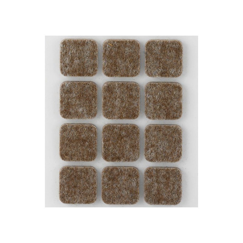 FIELTRO ADHESIVO PATA MUEBLE MARRON 22 X 22 MM 4005-4- 000