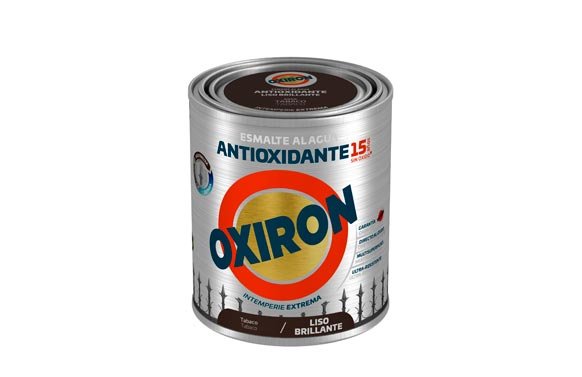 ESMALTE ANTIOXIDANTE AGUA OXIRON LISO BRILLANTE 750 ML TABACO 01H454434/5805969