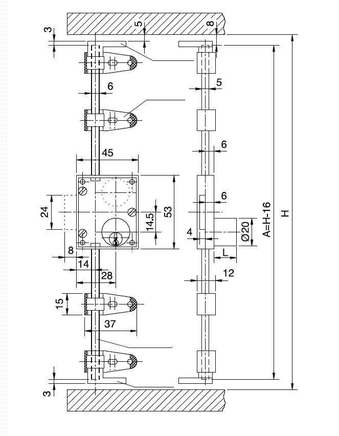 CERRAD. FALLEBA OJMAR 901 D-20 L-22 LAT