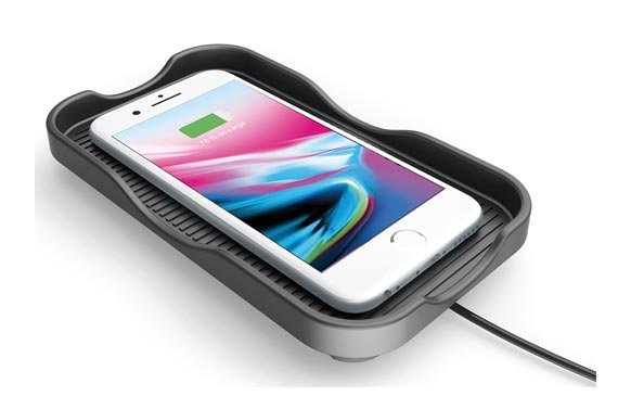 CARGADOR AUTO INALAMBRICO BANDEJA FAST CHARGE MB-PHONEBOX