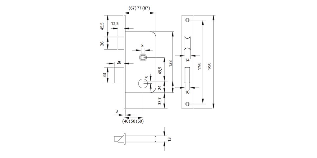 CERRADURA AFACE TESA S/BOMB.4010/P40-HL
