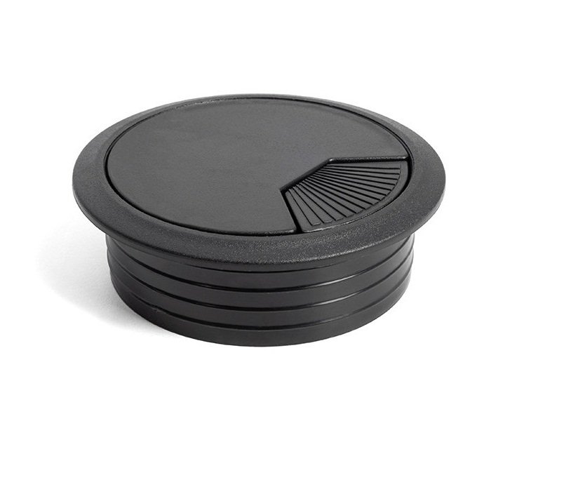 TAPA PASACABLES ORDEN. 60MM NEGRO