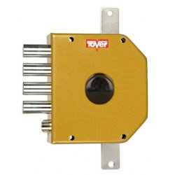 CERRADURA SOBREPONER CON VARILLAS GOLPE Y LLAVE 60/I ESMALTADA ORO 9201P