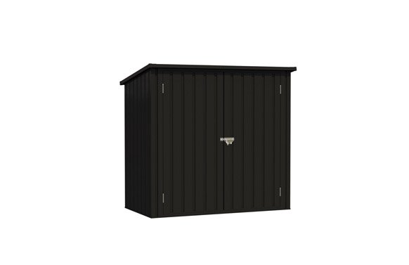 COBERTIZO EXTERIOR METALICO ARYA ANTRACITA 86 X 147 X 122 CM G01CM0006