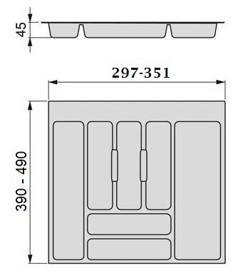 CUBERTERO UNIVERSAL GRIS A.M-400