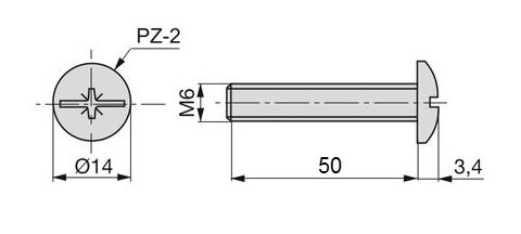 TORNILLO EMBELLECEDOR 6X50 D14 5132107