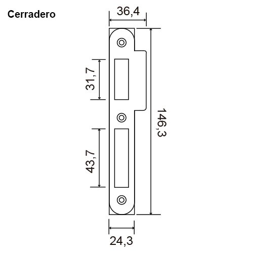 CERRADURA AFACE TESA C/RDA 2010/P50-HN